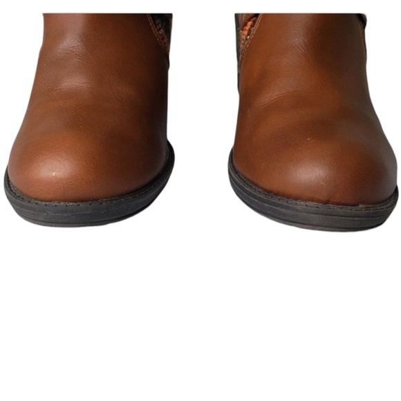 Soda Aztec Tapestry Chunky Heel Baggy Buckle Boots – Size 7.5 - Picture 8 of 16